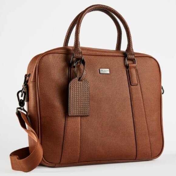 💕TED BAKER💕 Degrees Textured Laptop Briefcase - Picture 7 of 16